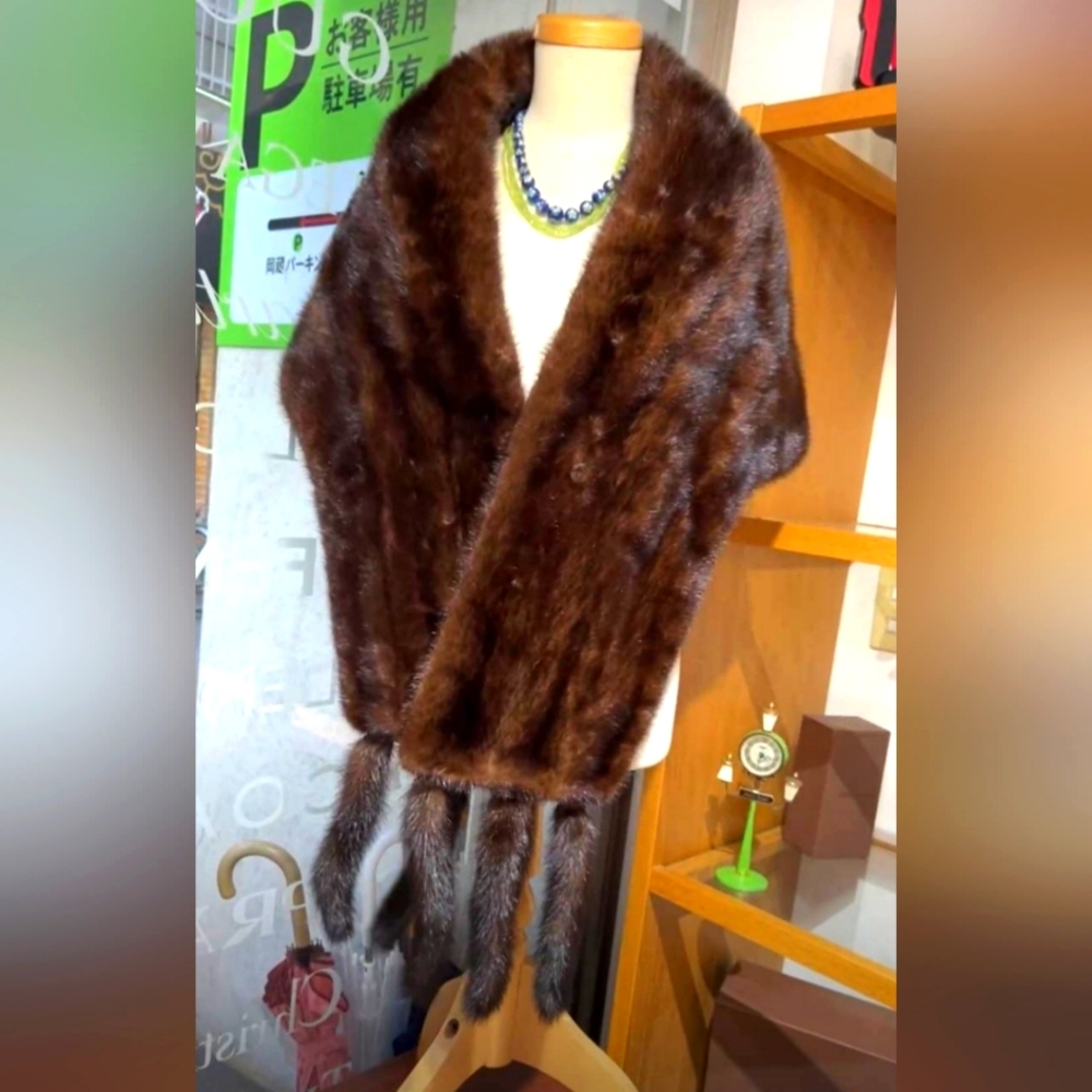 Real Mink Shawl